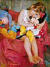 Garmash Canvas Paintings - Hugs for Minnie